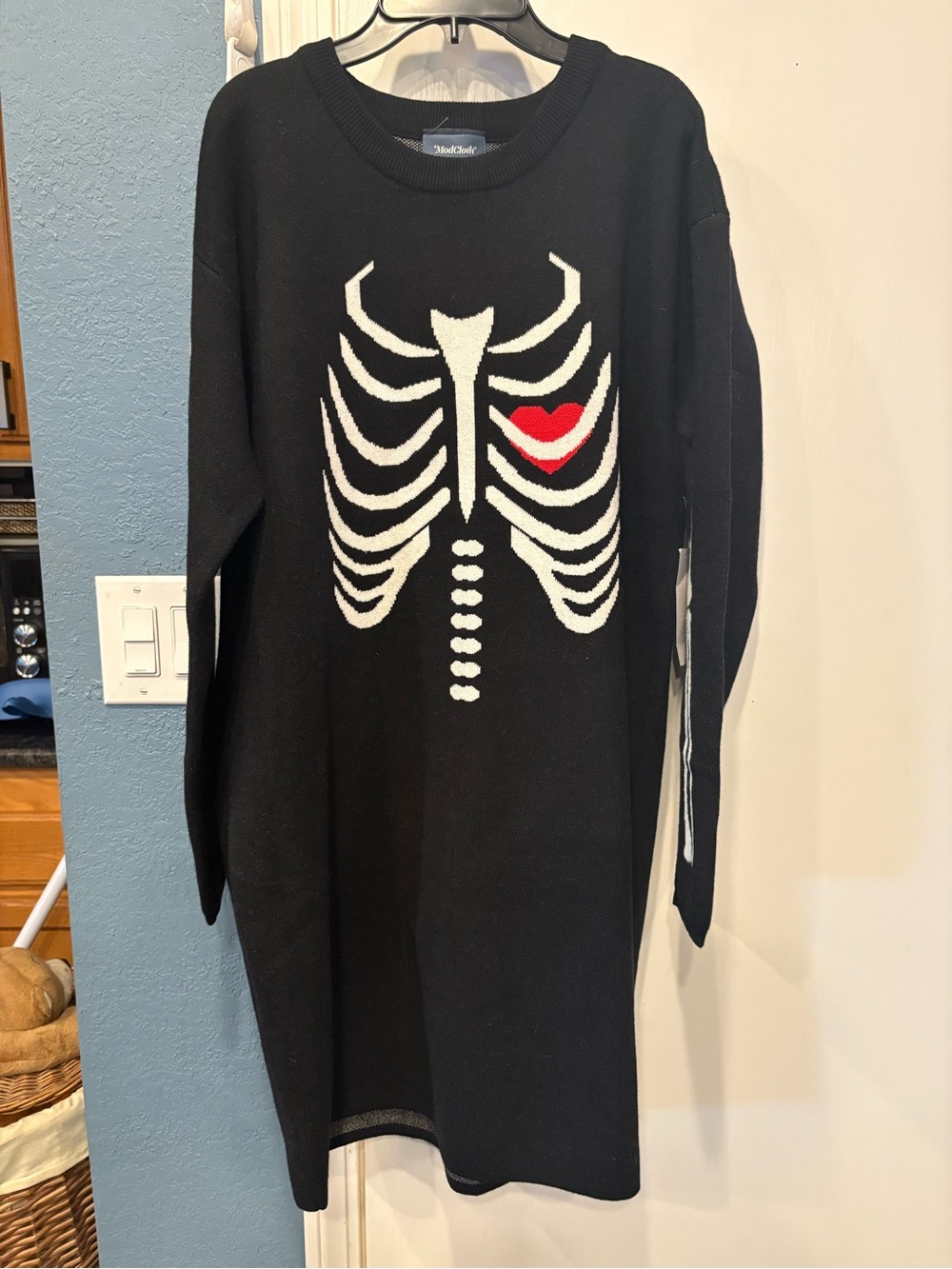 The Love Remains Sweater Dress Black XL - Picture 2 of 9